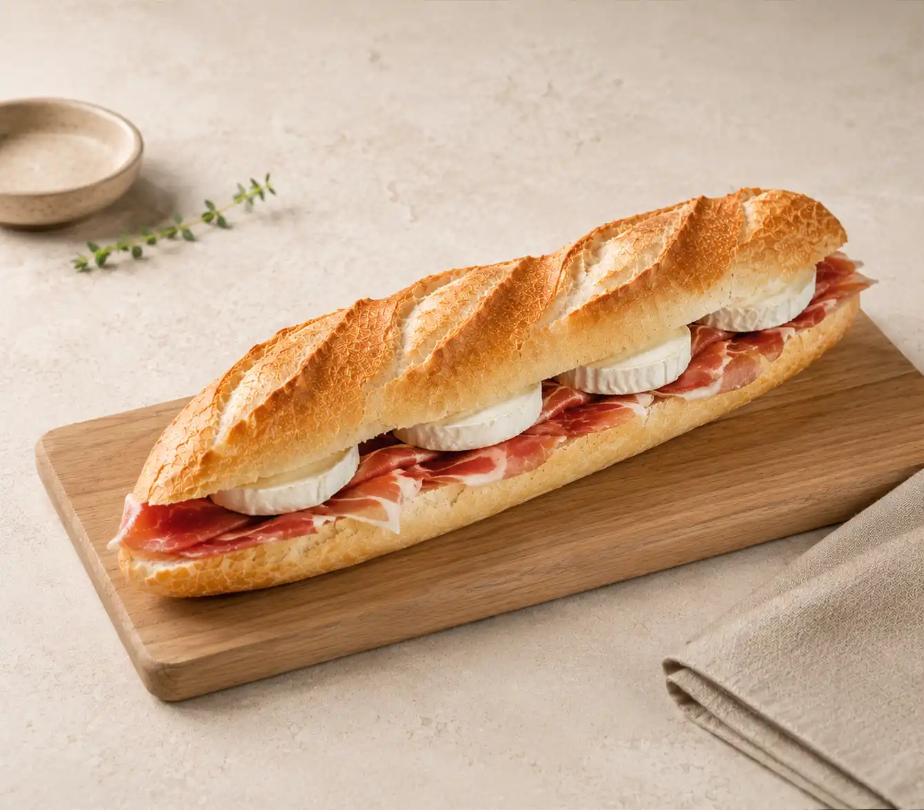 Sandwich Jambon cru Chèvre