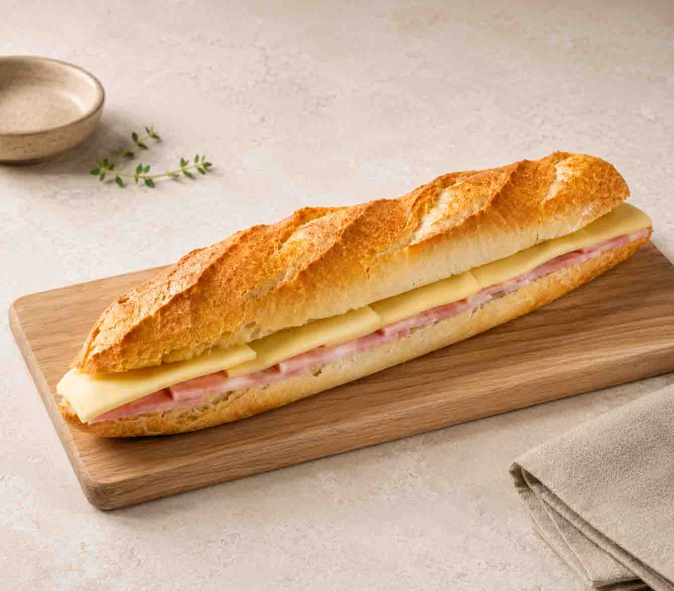 Sandwich Jambon Beurre Gruyère