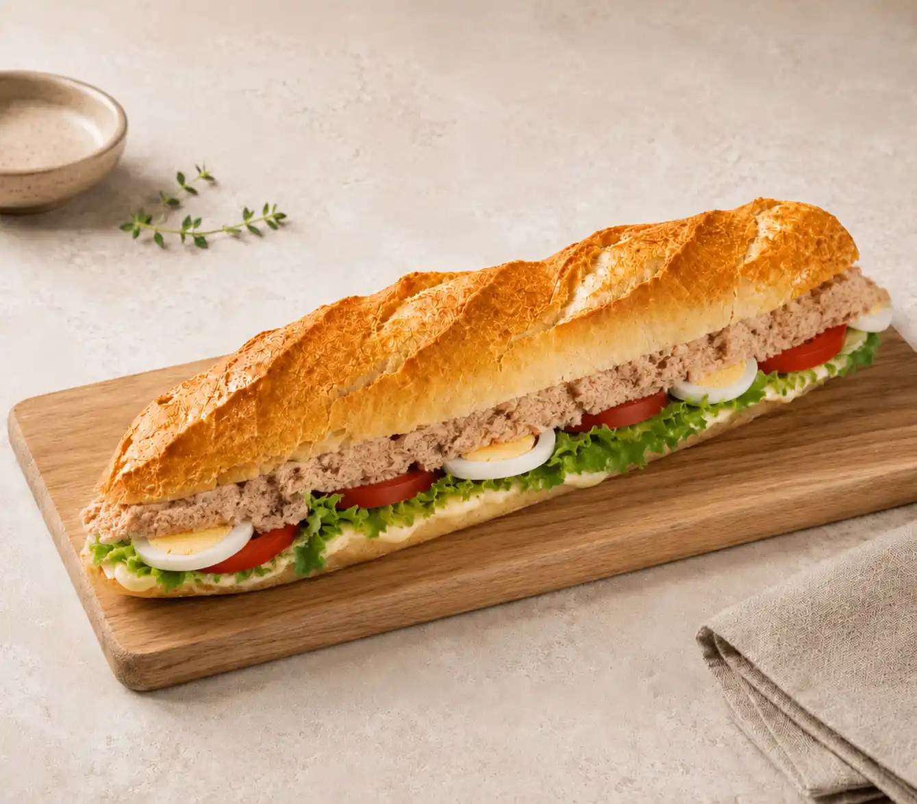 Sandwich Thon Crudités